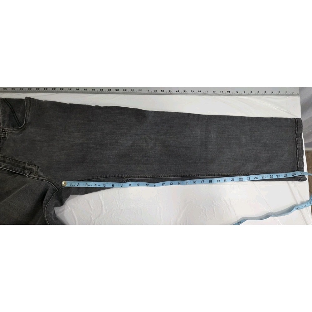 Prana Jeans Mens 34x32 Gray Bridger Straight Leg Washed Organic Cotton Outdoors - Picture 5 of 12